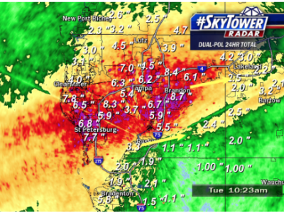 Tropical Storm Colin Rainfall Totals