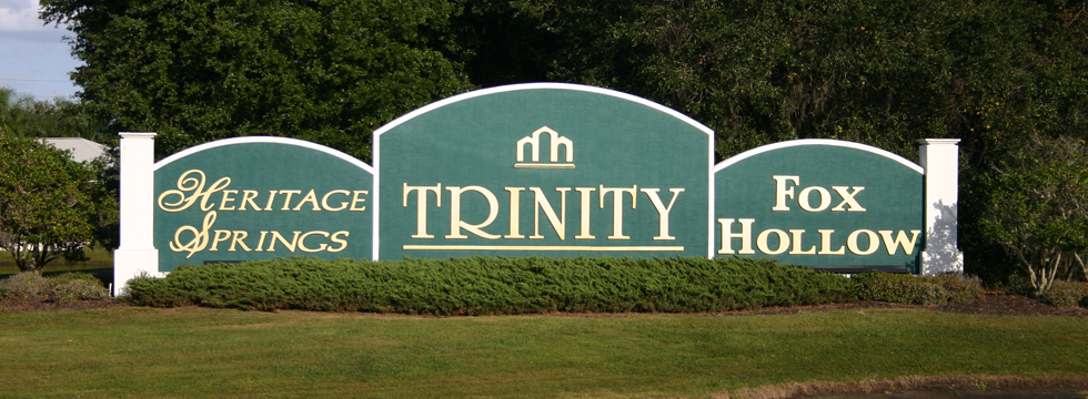 Trinity Florida Entrance Sign